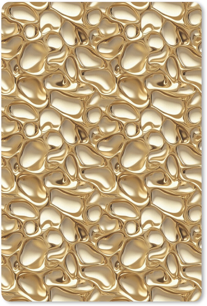 Muismat 13x20 cm - Mousepad Abstract - Modern - Goud - Muismatten