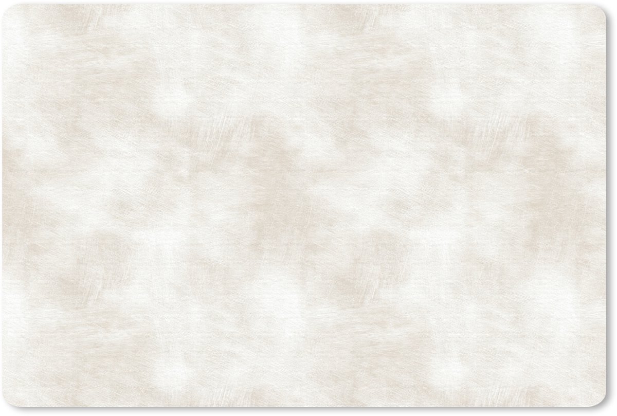Muismat 13x8 cm - Mousepad Subtiel - Structuur - Beige - Muismatten