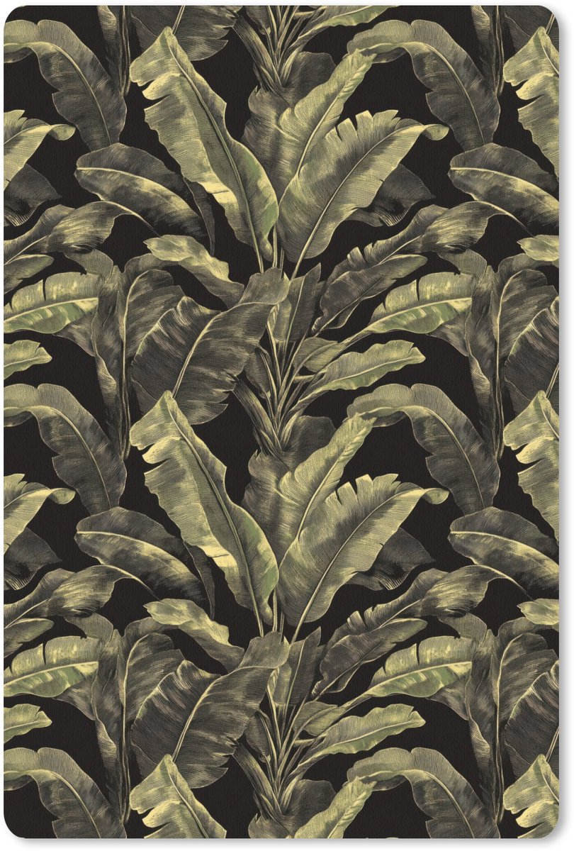 Muismat 13x20 cm - Mousepad Botanisch - Bladeren - Groen - Muismatten