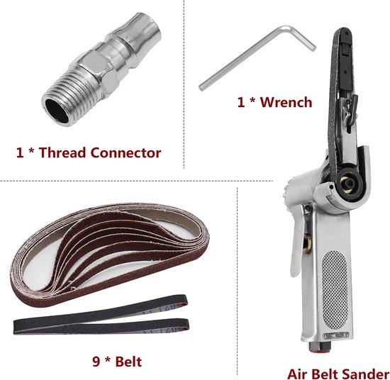 Mini Handmatige Haakse Slijper - Industri毛le Pneumatische Tool - Mini Lintschuurmachine - Geschikt voor Lassenplekken Slijpen - Braamverwijdering - Verkantingen en Coating Verwijdering van Merkloos	 — afbeelding 2