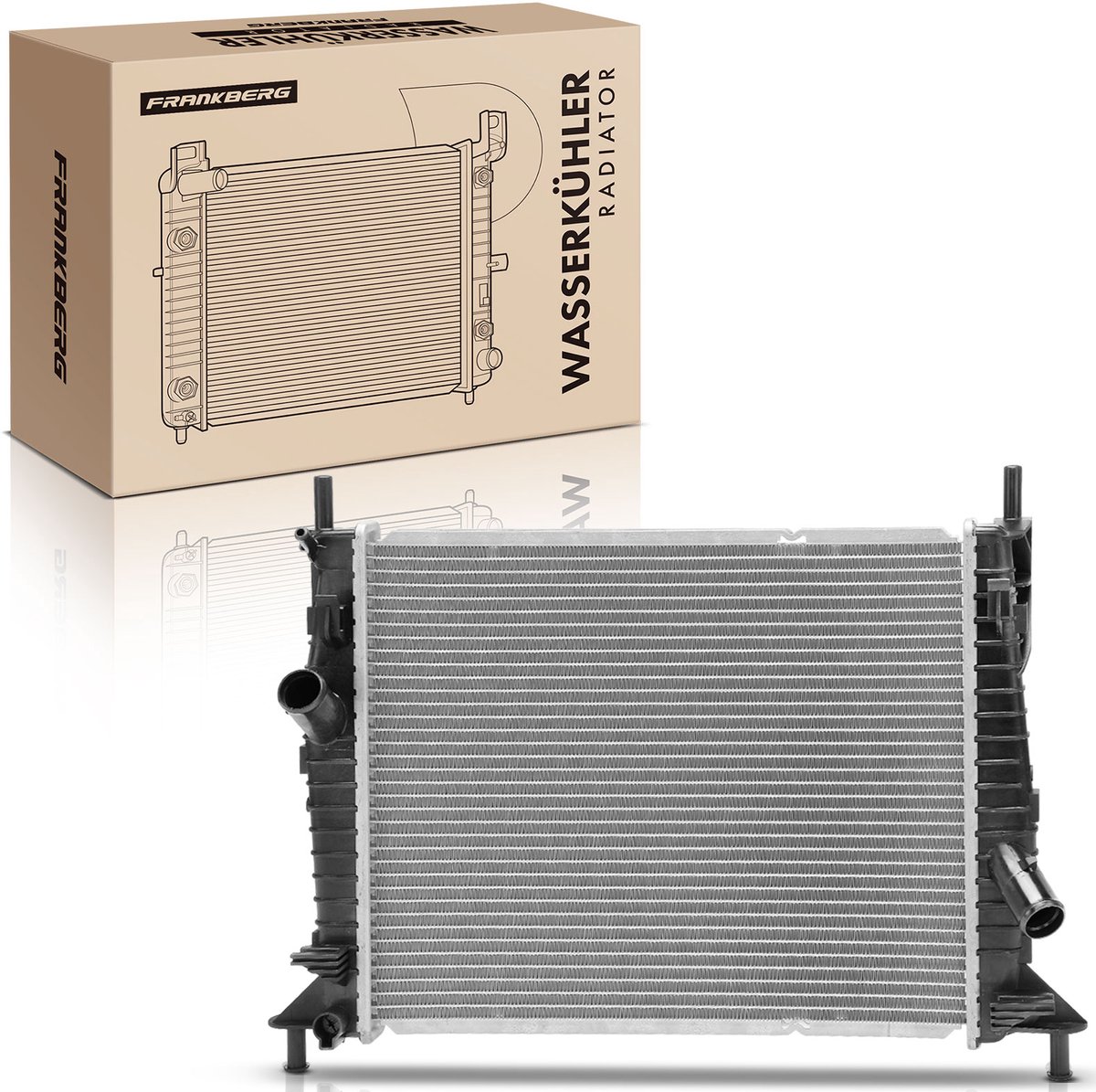 Frankberg 1x Radiator Koelvloeistofradiator Motorradiator voor FORD