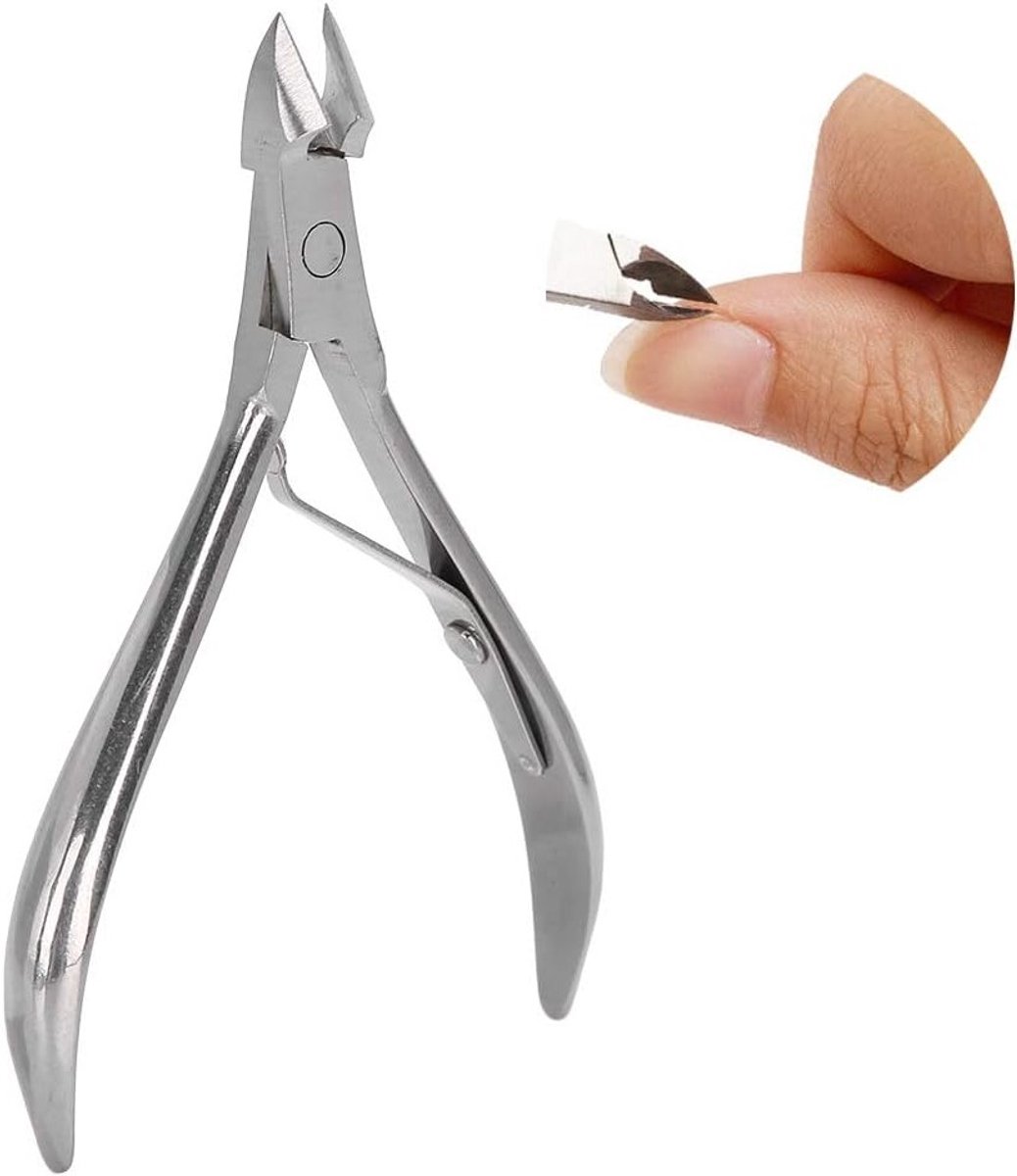 Professionele Nagelriemschaar van Roestvrij Staal, Fijne Dode Huid Verwijderaar voor Hand- en Teennagels, Perfecte Manicure en Pedicure Gereedschappen