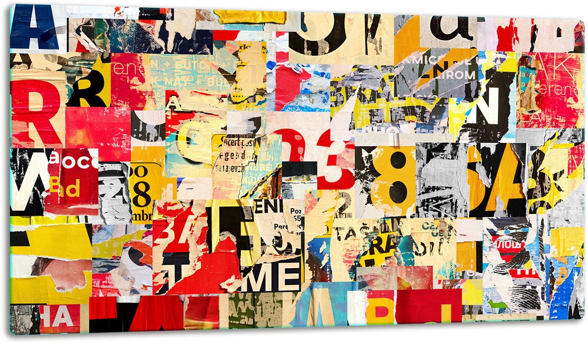 TMK ArtDeko Serie - Glazen Snijplank - Pop Art - 52x30 - Inductie Geschikt