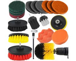 Hangzhou A Link Star - Polijstpaden Set - 23 Stuks - Nylon Borstels - M10 Bevestiging
