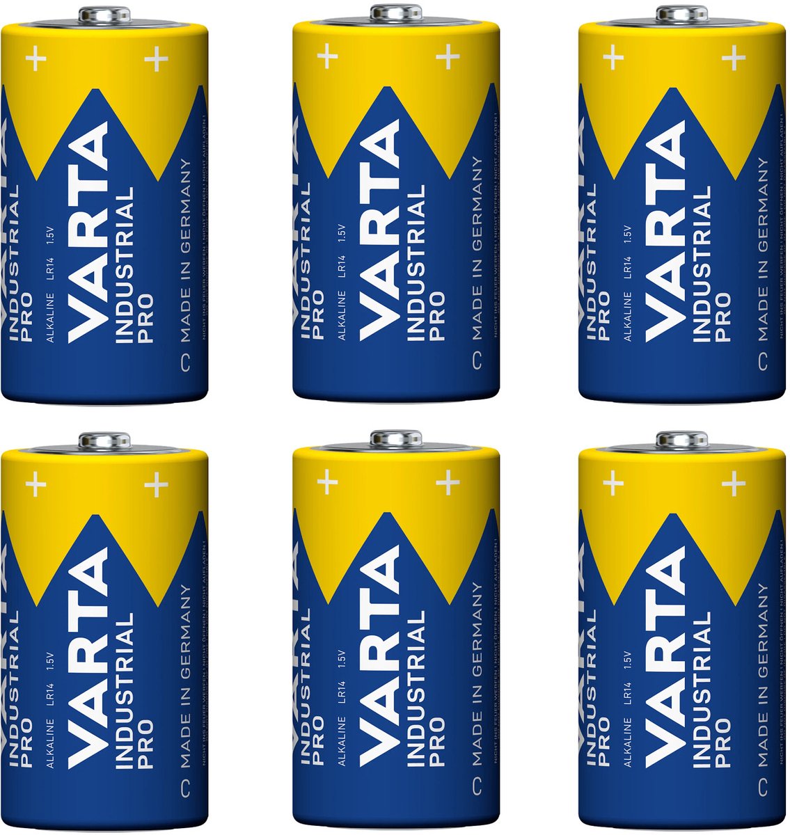 Varta Industrial LR14 C alkaline batterij 7800mAh - 6 stuk