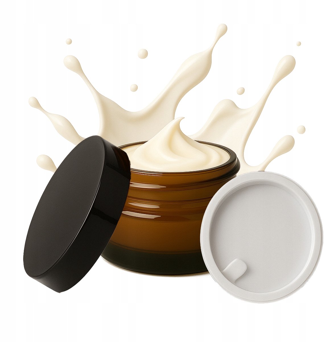 Bruine Glazen Pot 20g/20ml - Ideaal voor crèmes in cosmetica