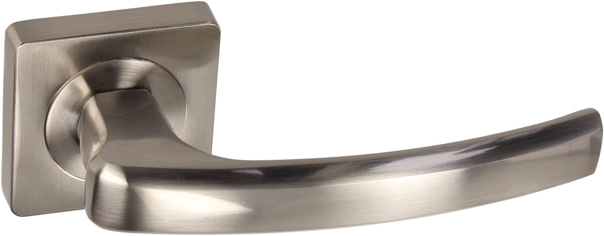 Gamet Oda Basic Line - Deurkruk - Vierkant Schild - Geborsteld Nikkel