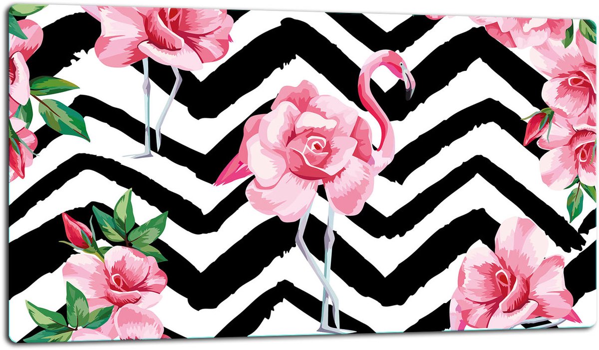 TMK ArtDeko Serie - Snijplank - 52x30 cm - Glas - Flaming Motief