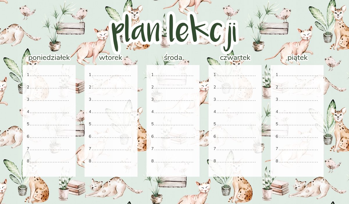 Wallvy - Magnetische Lesrooster Planner - 30x17,5cm - Droog Uitwisbaar - Verschillende Talen