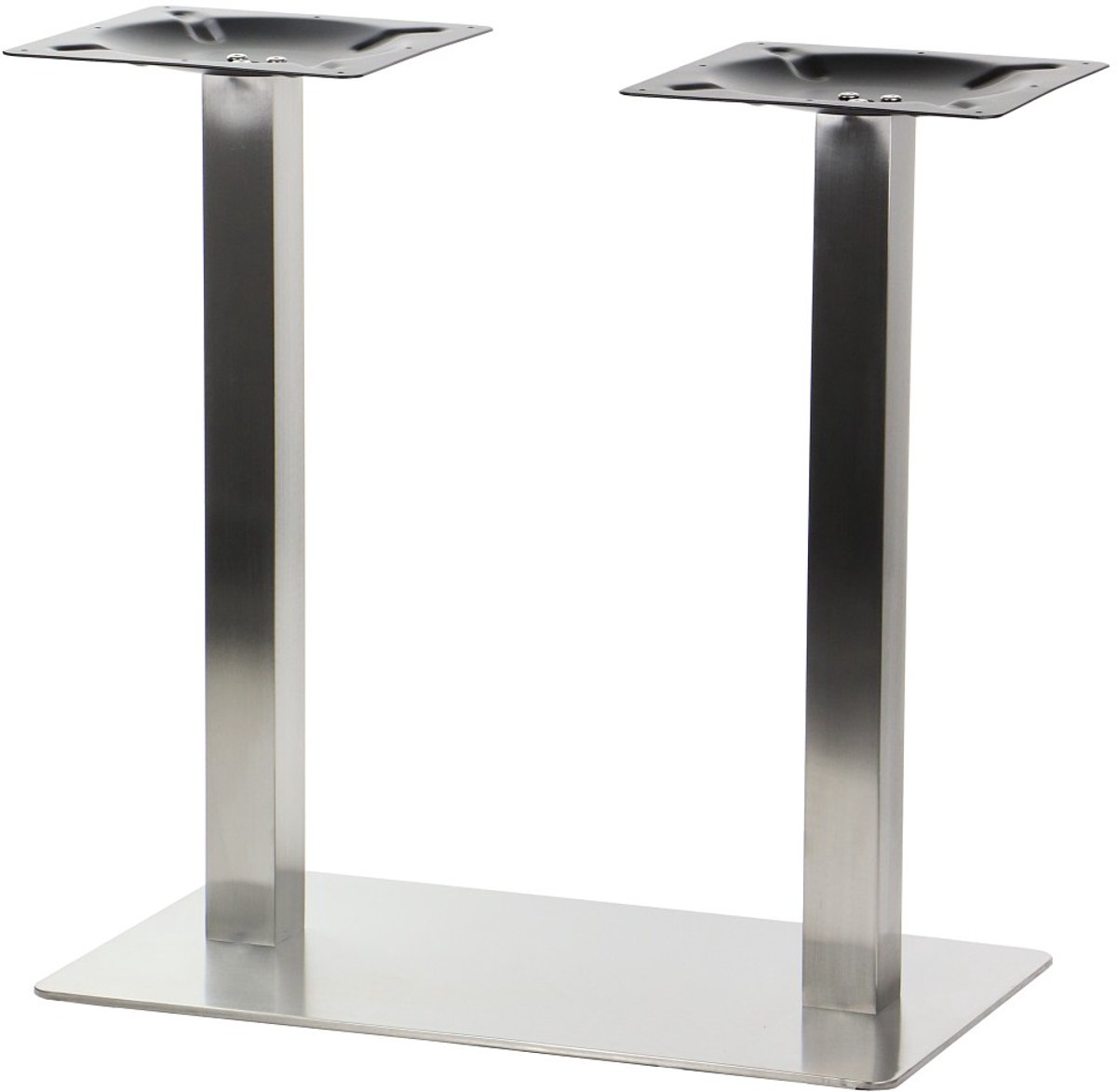 Stema - RVS Tafelpoot - 70x40 cm - Borstelig - Verstelbare Voeten