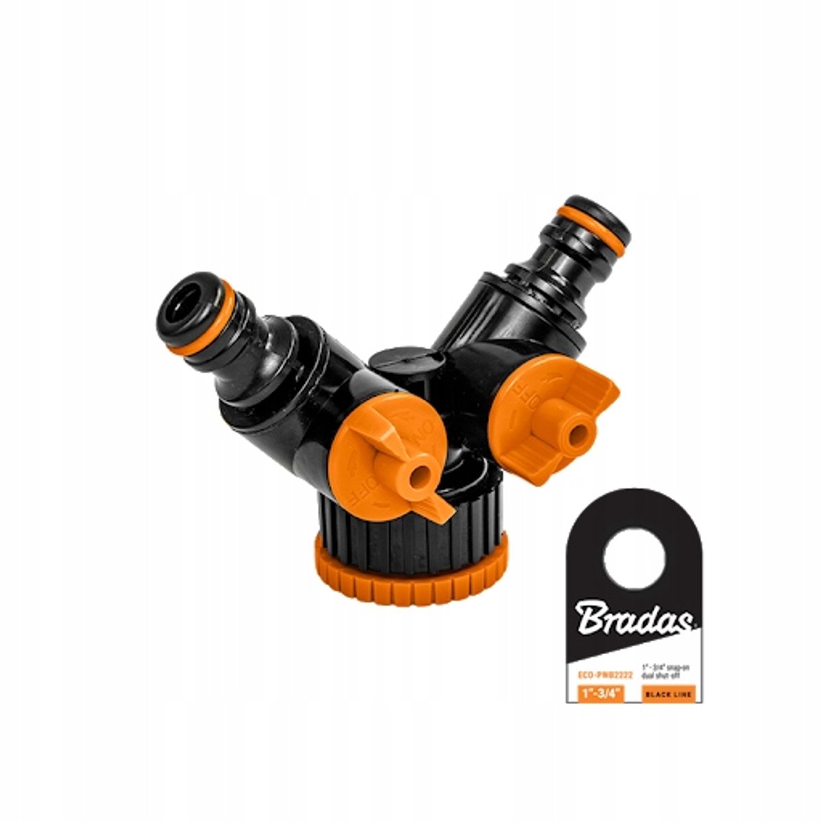 Bradas ECO-PWB2222 Serie - Kraantrechter - 1x3/4 Npt - 2 Ventielen