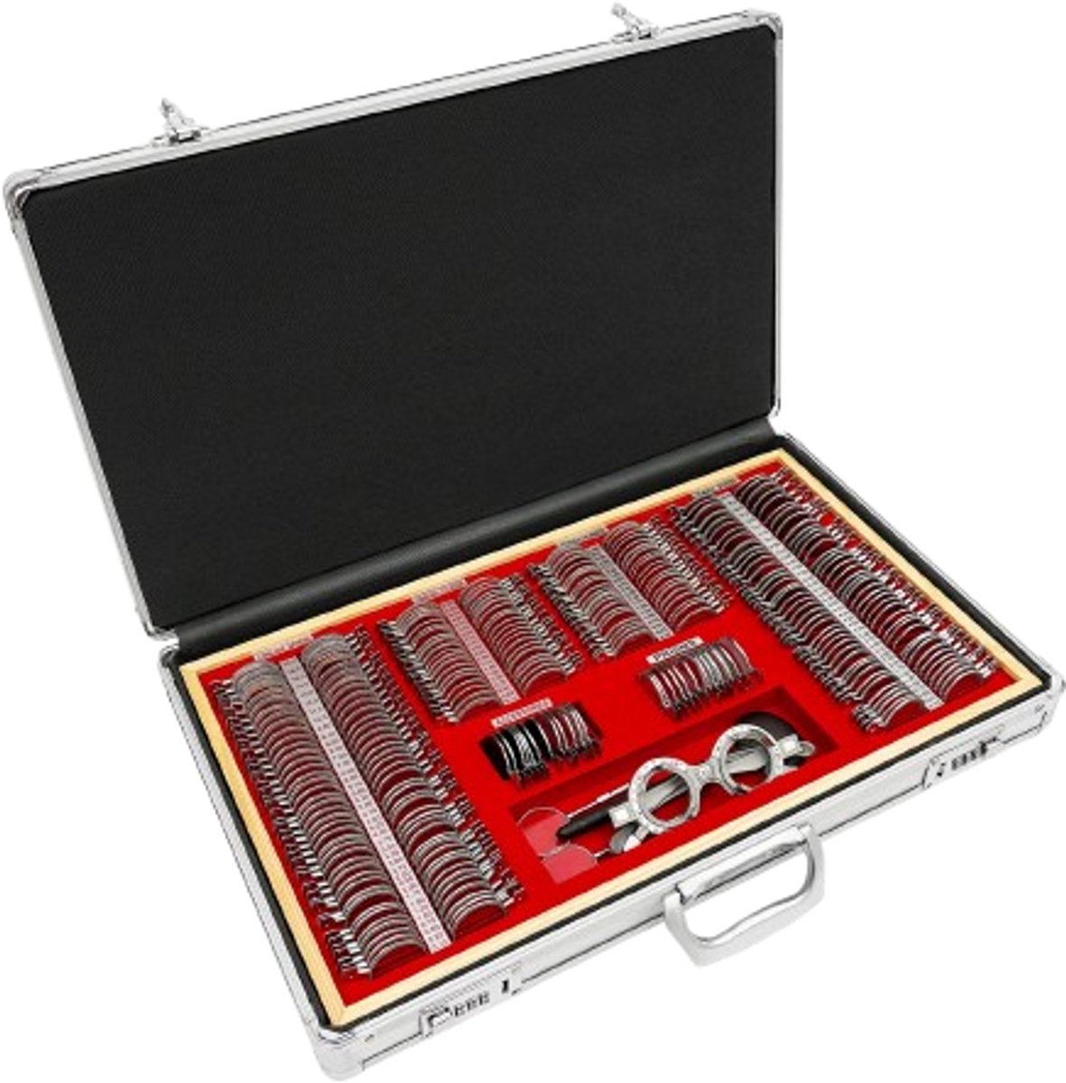 Cellista Proeflensset 266-delig - Optometrie Lens Set - Optische Testlenzen - Proefmontuur Set - Professionele Oogmeetset - 57x36x9,5cm