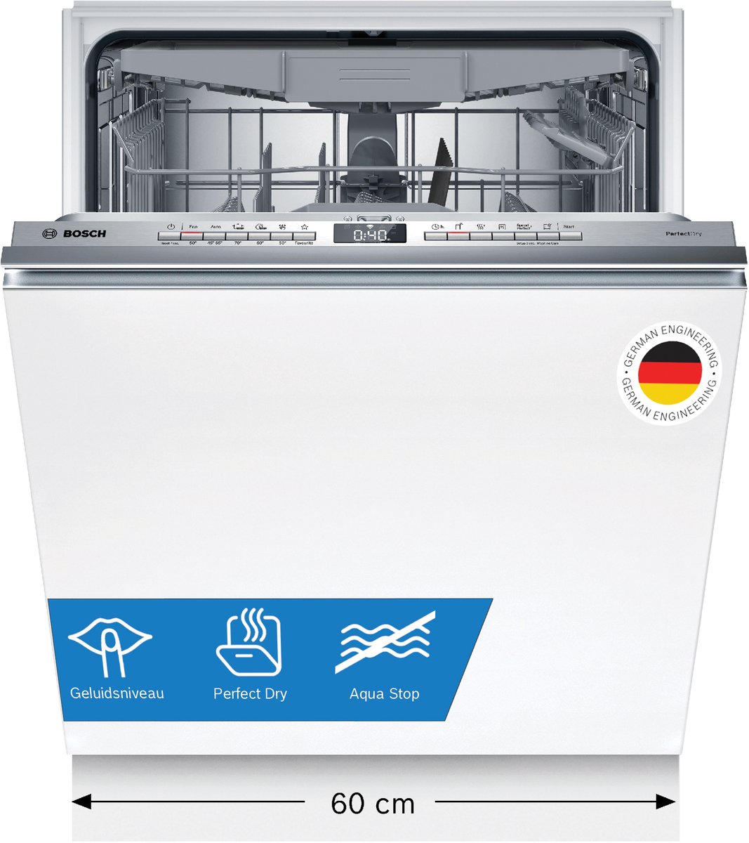 Bosch SMV6YCX02E - Serie 6 - Inbouwvaatwasser - Volledig integreerbaar - Energielabel A - Home Connect — afbeelding 1
