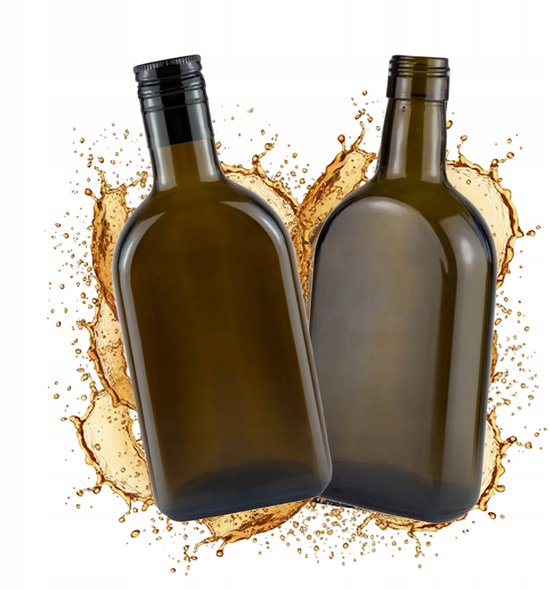 Bimberek - Glazen Flessen Set - 350 ml - Donker Glas - 5 Stuks van Bimberek — afbeelding 2