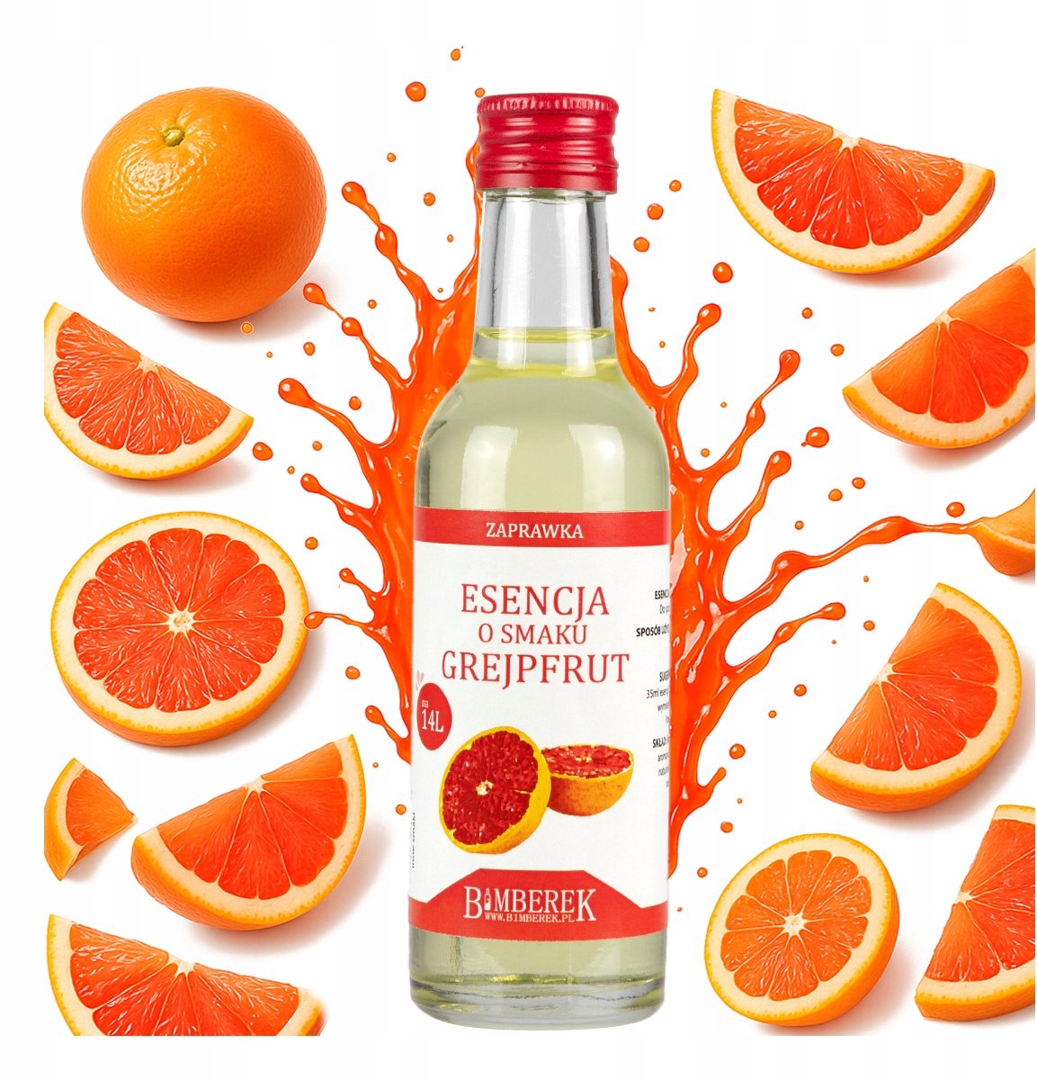 Bimberek - Grapefruitsmaak Essentie - 14L Bereiding - Geconcentreerde Alcohol Essentie