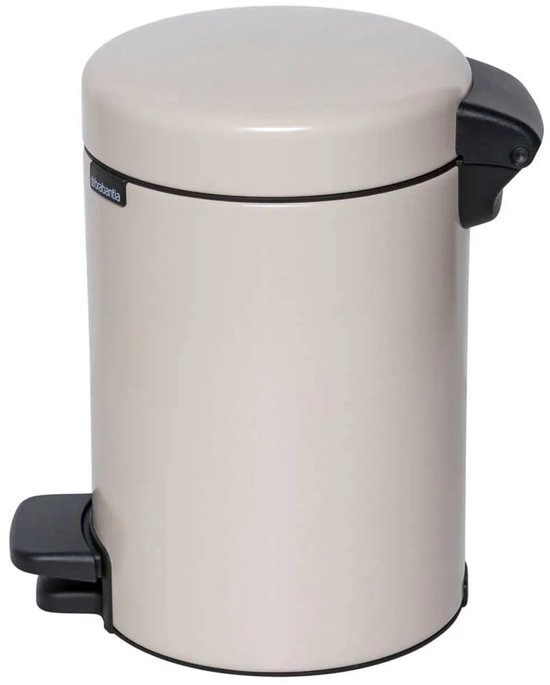 Brabantia NewIcon Prullenbak - 3 liter - Badkamer - Soft Beige