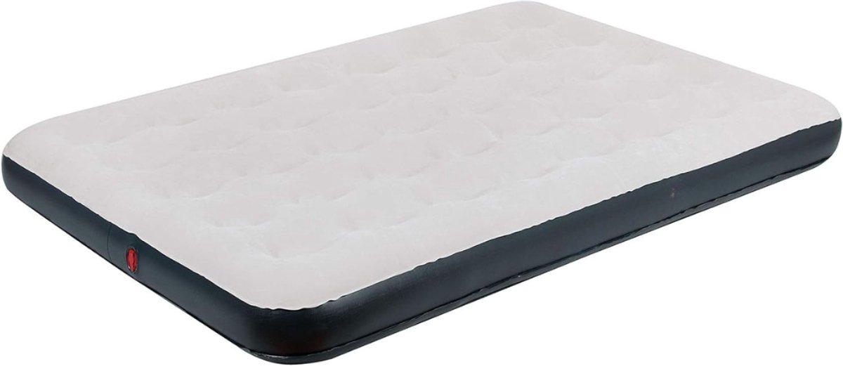 Camping Matras met Antislipfunctie - Dubbel - Opvouwbaar Matras - Vouwmatras - Camping Matje - Slaapmat - Logeer Matras - Luchtmatras - Kampeer Matras - Camping Bedje - 197 x 138 x 20 cm - Lichtgrijs/Donkergrijs - van Imperatoris