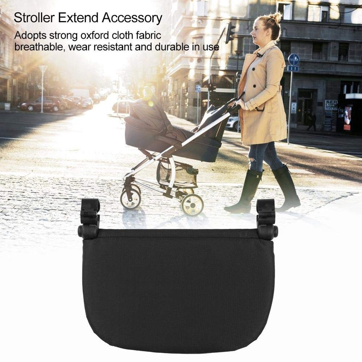 Footrest - Stroller Accessoires - Verlengen Footrest Babyzen Yoyo voor Stroller YOYA/VOVO - Zwart – foto 7