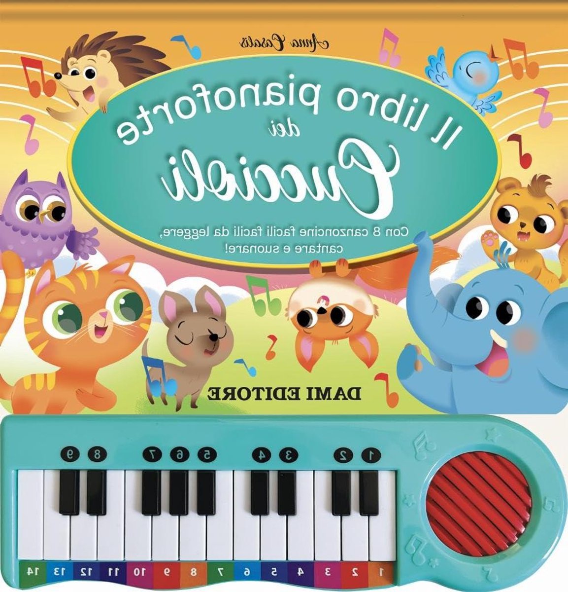 Kinder Pianoboek - Muziekboek Piano - Muziek Leren Spelen - Met Ingebouwde Keyboard - 16 Pagina's - Gekleurd