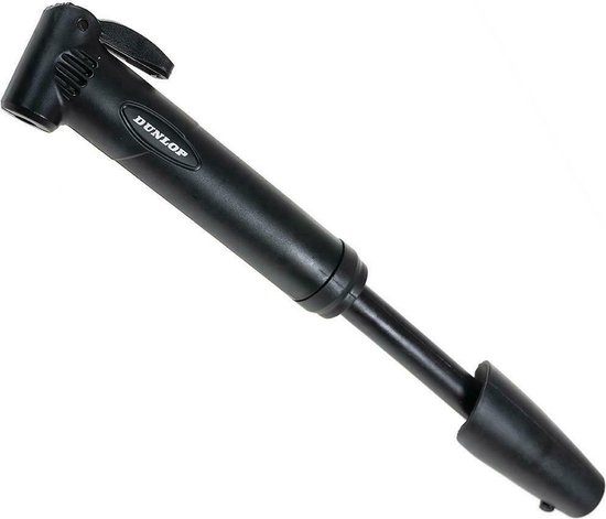 Dunlop Fietspomp met Drukmeter en Mini Fietspomp Set - Vloerpomp tot 180 PSI met Adapter - Compacte Handpomp voor Onderweg - Geschikt voor Presta Dunlop Schrader - Zwart van Dunlop — afbeelding 3