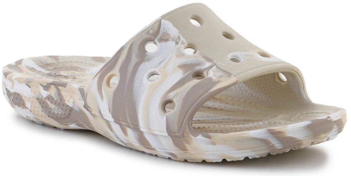 Crocs Classic Marbled Slide Bone/Multi Maat 43/44 US M10/W12