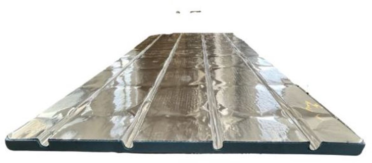 1 alu profielplaat wand/plafond verwarming h.o.h 15 - 0.72m2