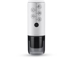 Gloovon® 3-in-1 Draagbare Espressomachine - Nespresso, Dolce Gusto & Koffiepoeder - 17 Bar - USB-C Oplaadbaar - Ideaal voor Auto, Camping & Reizen - Wit