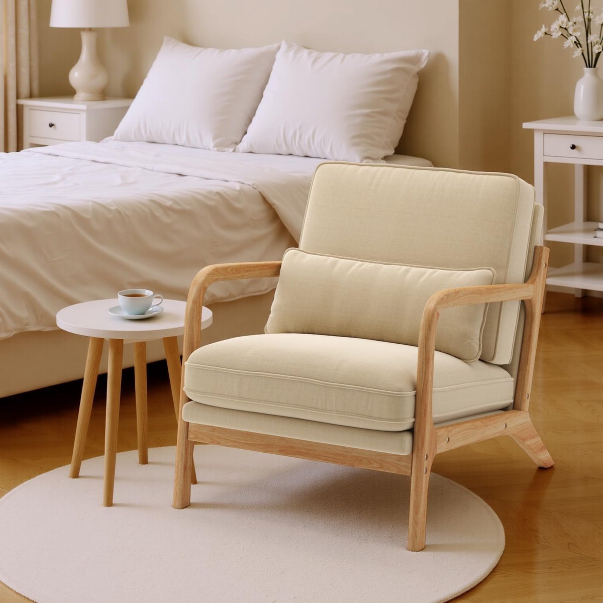 Loungestoel met armleuningen – Meuble - 82x65x75 cm - Meuble Paris Moderne Design Kuipstoel - Medahomestore