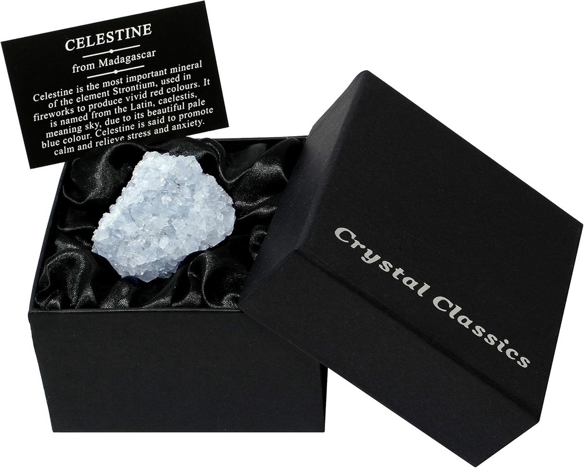 Celestiet Cluster Geschenkdoos - Hemels Blauw Kristal voor Rust