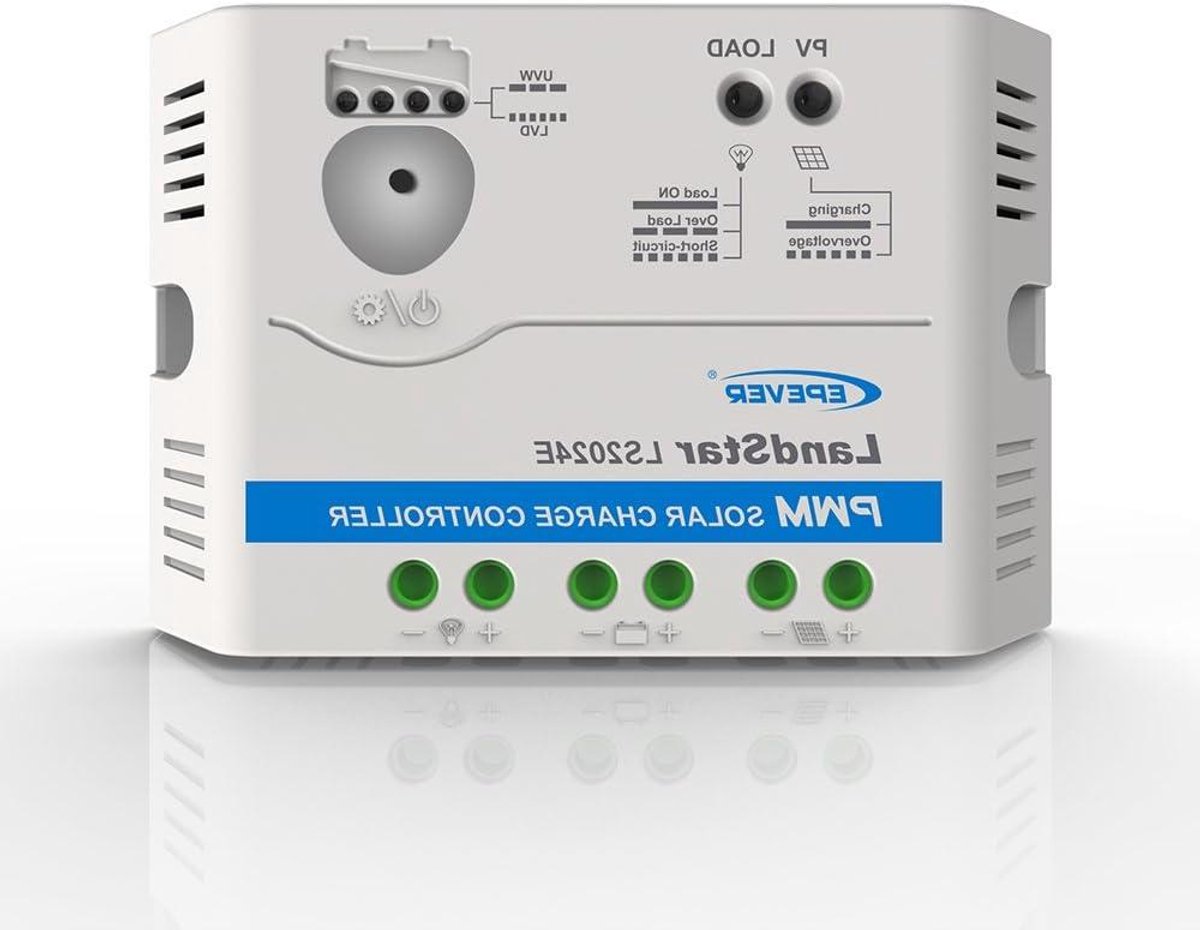 Solar Laadregelaar - Zonnepaneel Regulator PWM - Batterij Opladen - Automatische 12/24V Selectie - 20A - Grijs