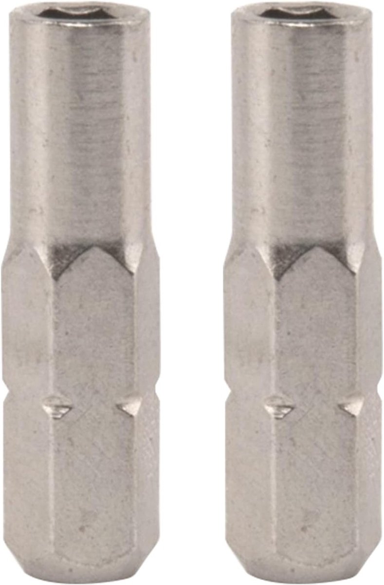 Hex schroevendraaier bits met adapter 1/4 inch, magnetisch en nikkelgeplateerd, converter 6.35mm naar 4mm