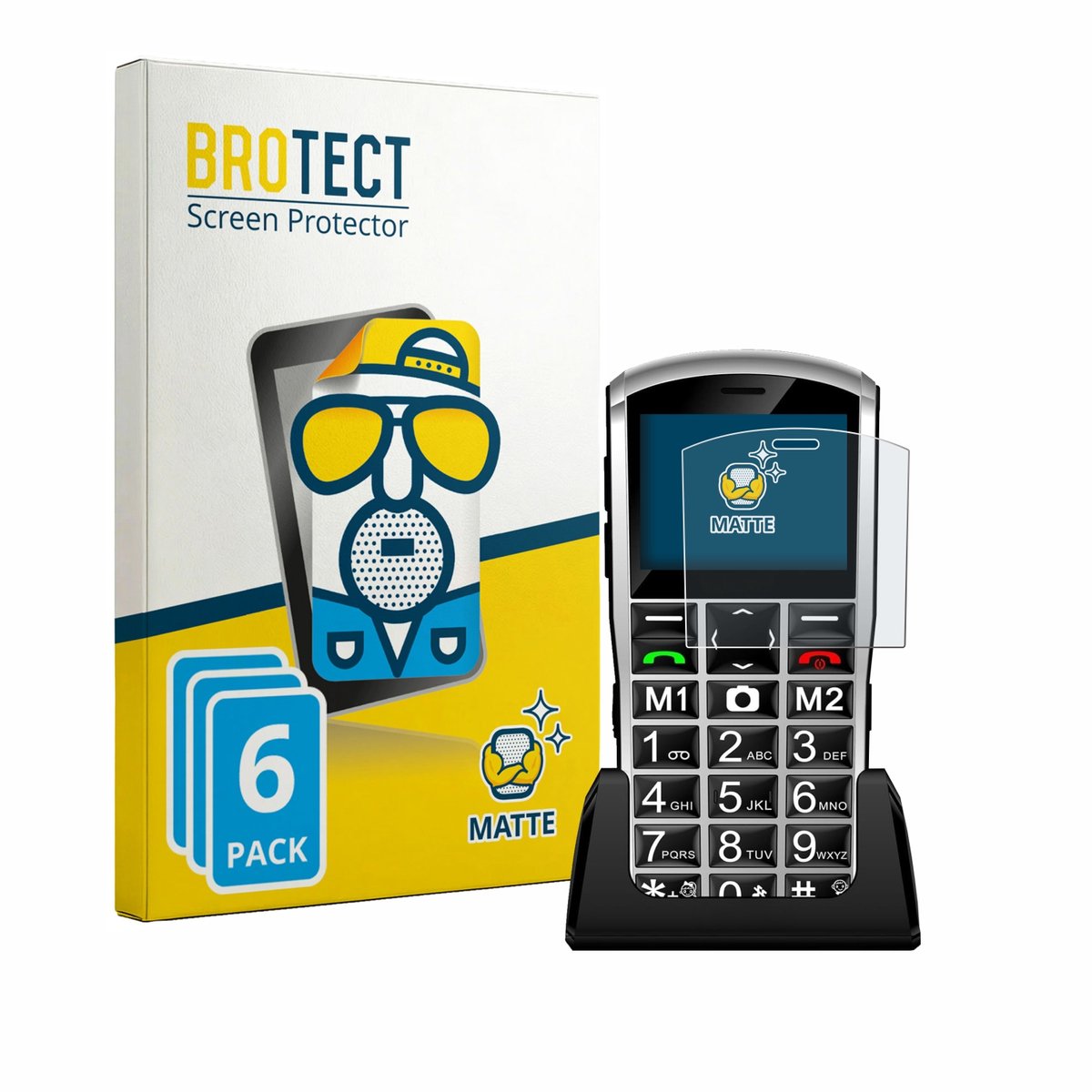 BROTECT - Screenprotector voor Artfone A400 Pro 4G - Folie Beschermfolie matte 6 Stuks