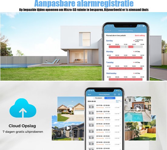 GENBOLT Draadloze zonne-beveiligingscamera buiten met wifi - 3MP Dual Lens met spotlicht en bewegingsdetectie - IP66 waterdicht, nachtzicht & 15600mAh accu - Voor boerderij, tuin & buitengebruik van Merkloos — afbeelding 5