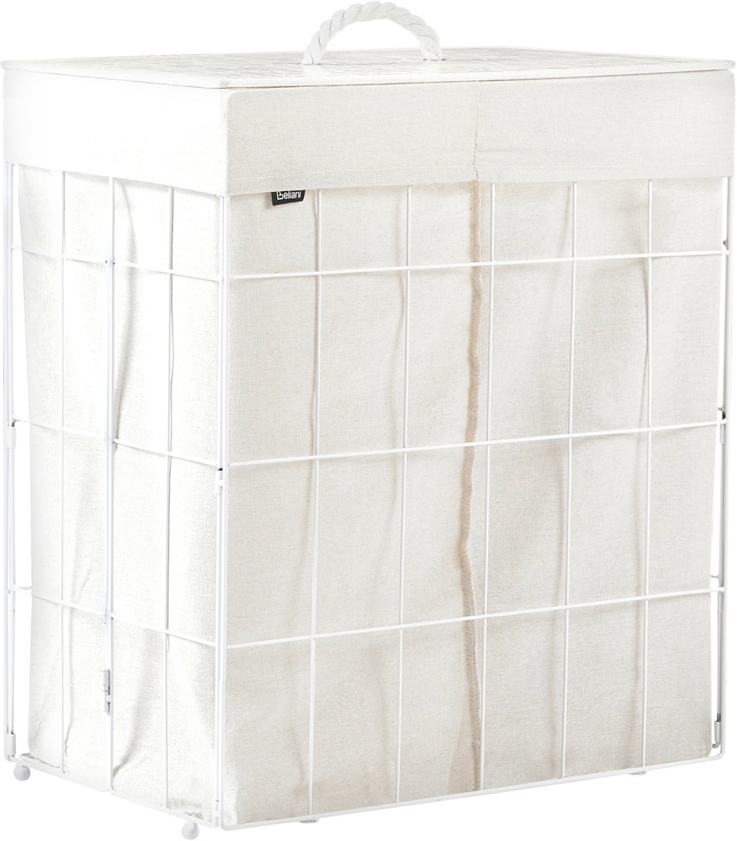 BELIANI APOTERI - Wasmand - Wit - 54 cm - IJzer