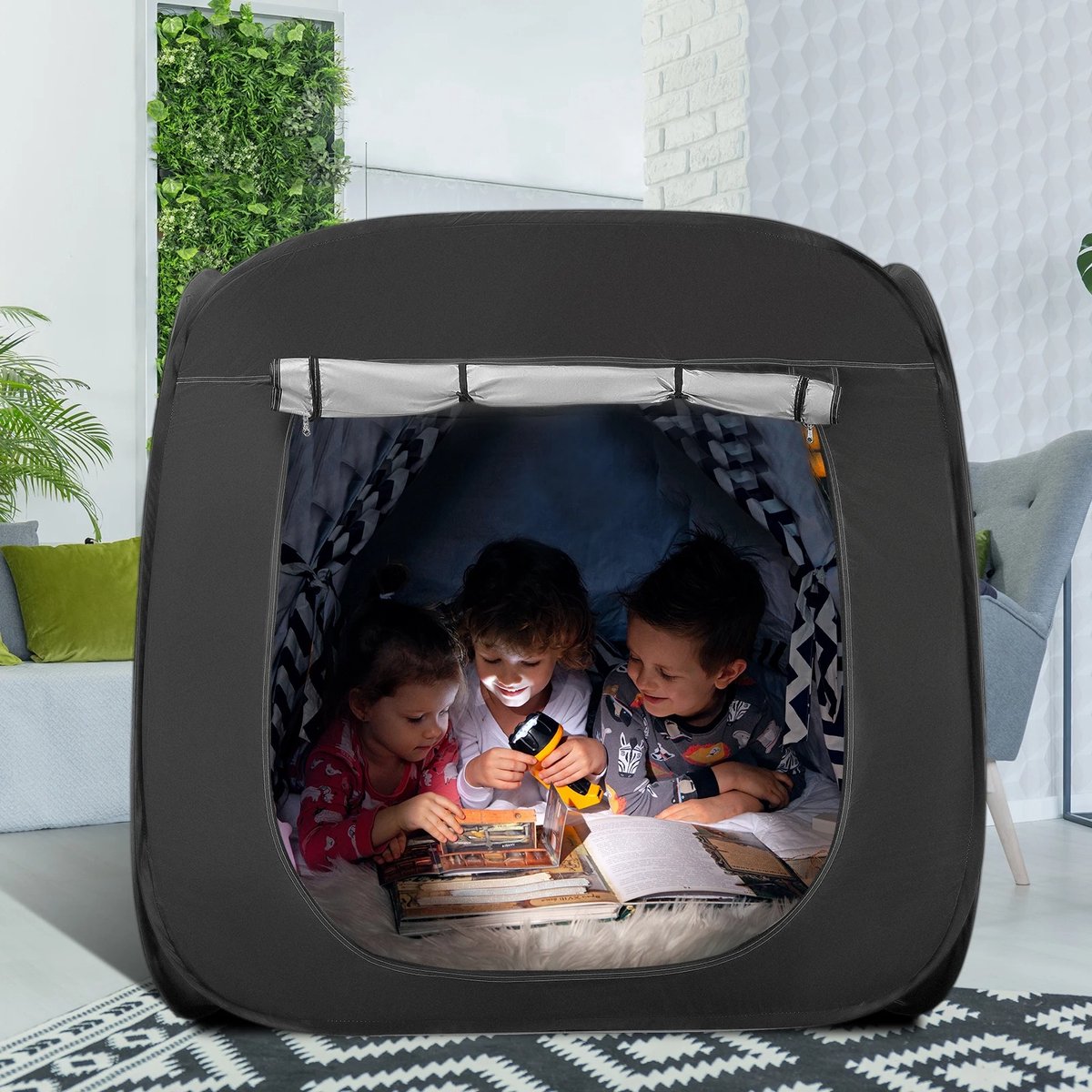 Geargalaxy Kindertent - Tent - Speeltent - Prikkelarme tent - Voor Pedagogische behoefte - Tent voor autisme - Met reistas