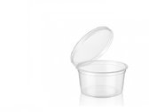 Soepbeker - bak + deksel - 50 stuk - PP - 350ml - Ø115mm - transparant - IMES