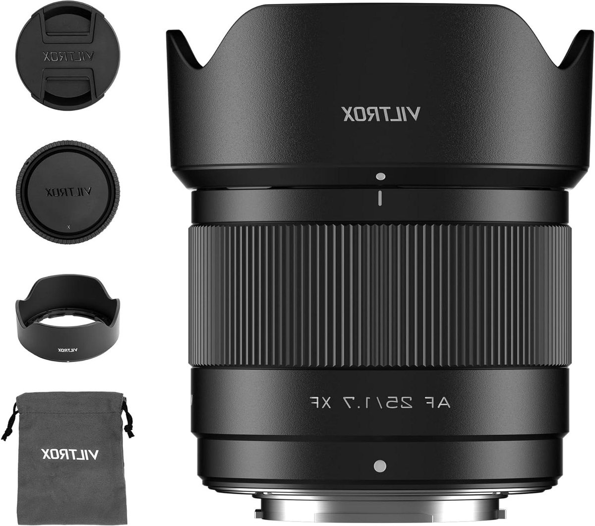 Prime Lens - Autofocus Lens - Portretfotografie - Groot F1.7 Diafragma - 25mm - Zwart