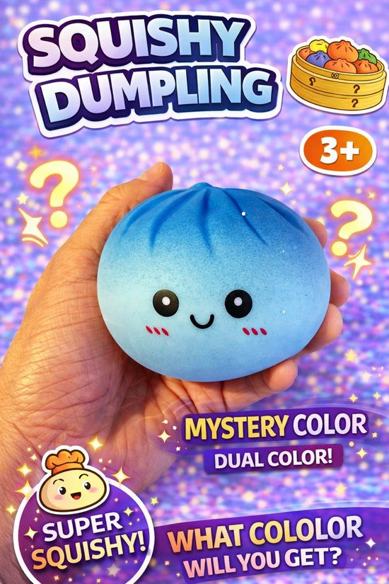 Squishy dumpling suprise box dual colour - Anti-stress Knijpspeelgoed