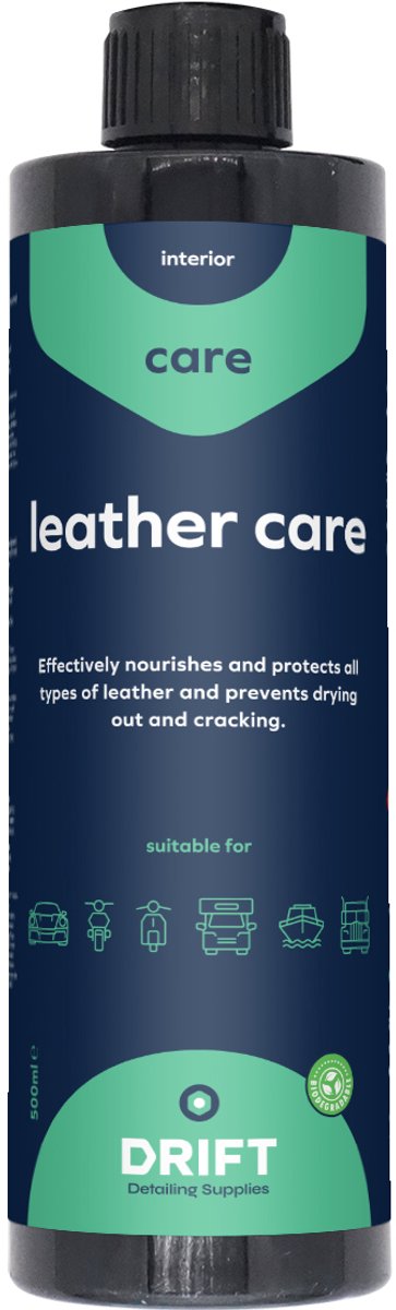 Leather Care Kit – Leerverzorging Set voor Auto & Moto – Leer Reiniger, Conditioner en Beschermspray – Complete Leder Onderhoud Kit – DRIFT Detailing Supplies – foto 2