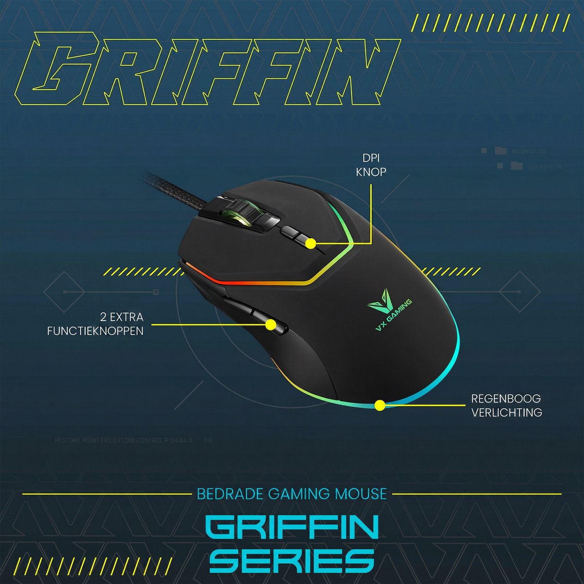 Volkano VX Gaming Griffin - Gaming muis thumbnail 3