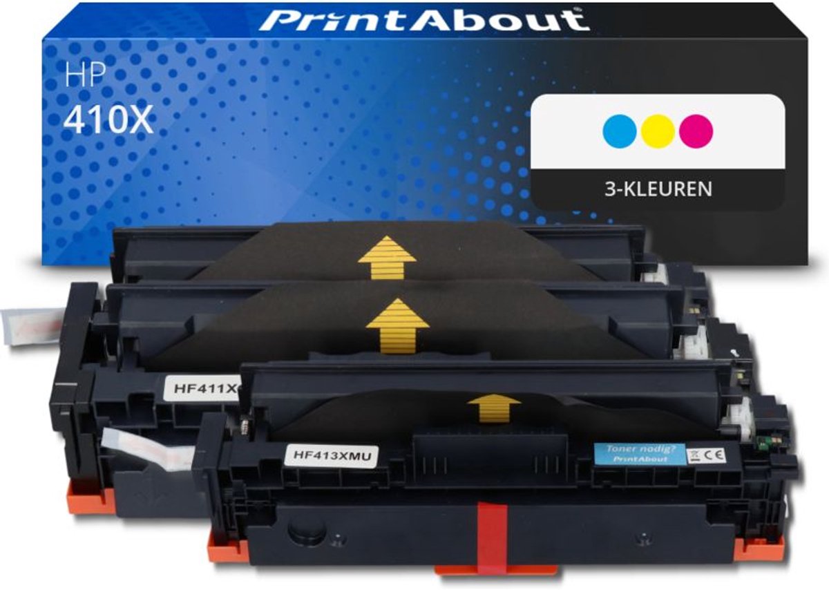 PrintAbout - Alternatief voor de HP CF252XM (nr 410X) / 3 Kleuren