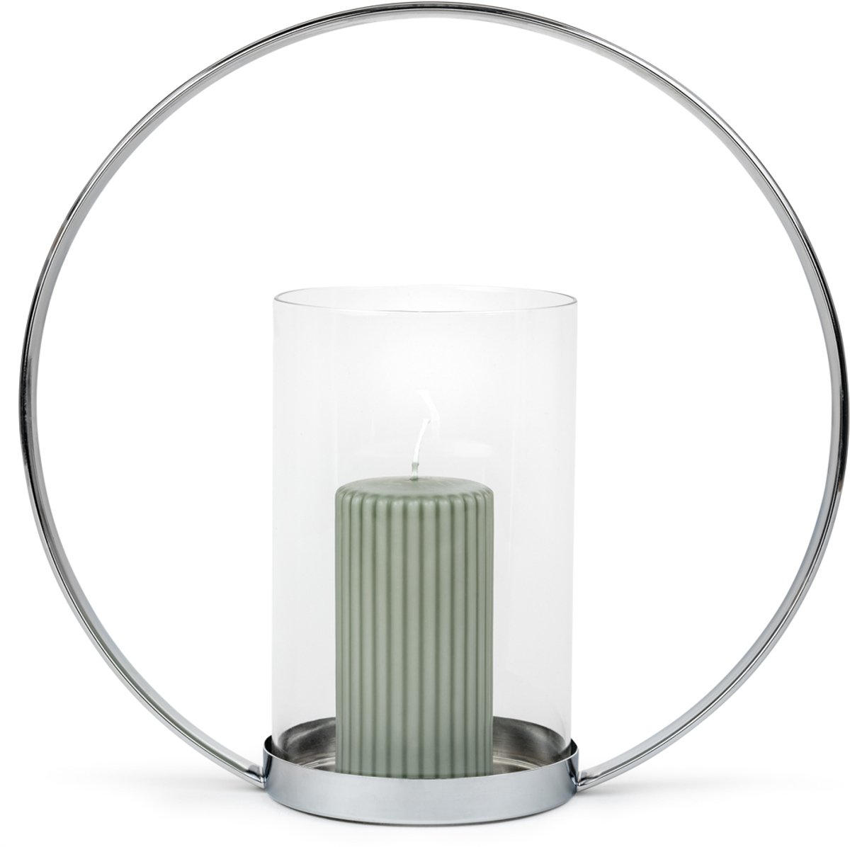 Zilverstad - Windlicht Elana zilver kleur - Moederdag cadeautip!