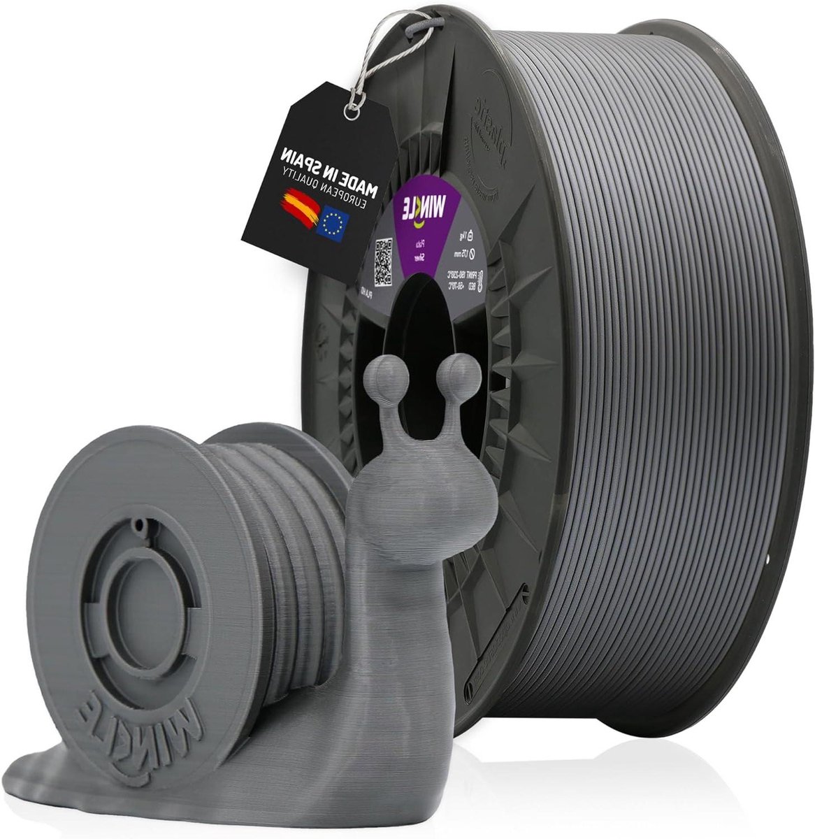 PLA HD Filament - 3D Printer Draad - Objecten Printen - Dimensionale Nauwkeurigheid - 1.75mm 1kg - Zilver