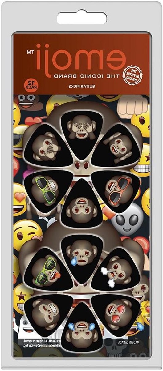 Gitaar Plectrums - Plectrums Set - Gitaar Spelen - Emoji Opdruk - 12 stuks - Multicolor