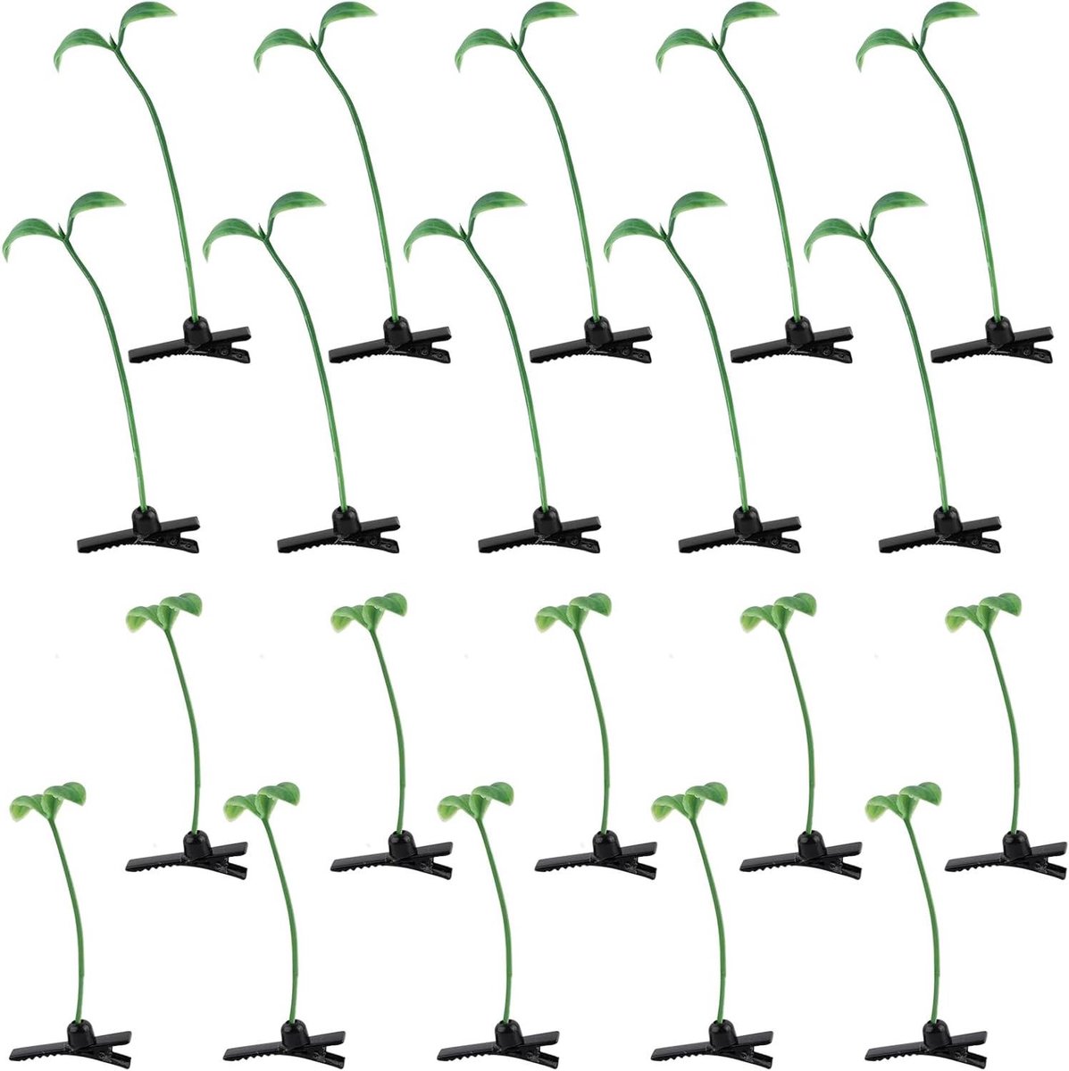 Haarclips - Haarspeldjes - Dagelijkse Stijl - Taugé Vorm - 6 cm - Groen