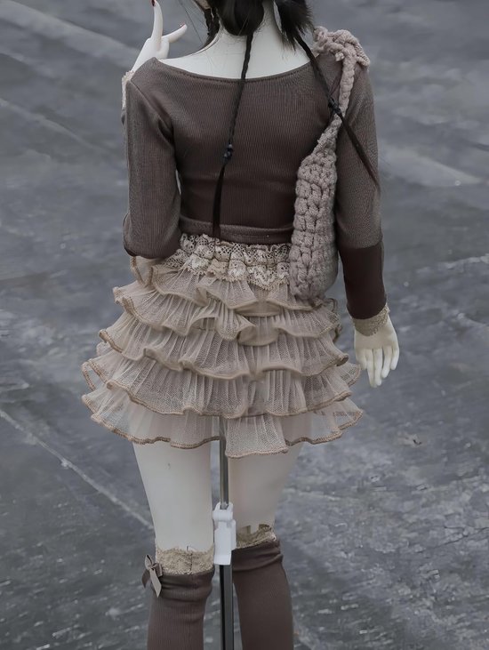 Poppenkleding Set - BJD Kleding - Poppen Aankleden - Handgemaakte Stijlvolle Look - 1/6 Schaal - G — afbeelding 4