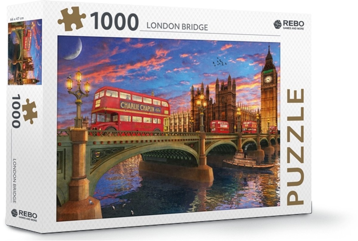 Rebo legpuzzel 1000 stukjes - London Bridge