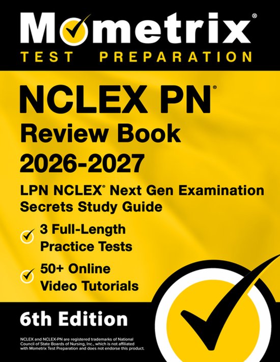 NCLEX PN Review Book 2026-2027 - 3 Full-Length Practice Test ... - cover