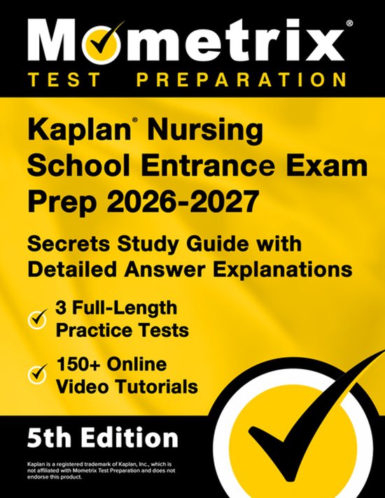 Kaplan Nursing School Entrance Exam Prep 2026-2027 - 3 Full- ... - cover
