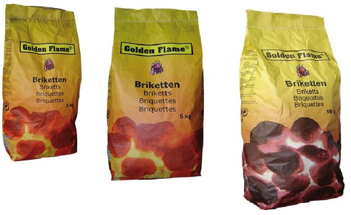 Golden Flame Houtskool briketten 5KG